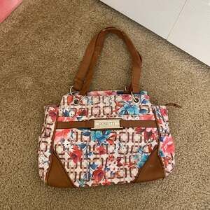 Rosetti Shoulder Purse‎ MultiSac Compartment  Bag White Elegance Floral